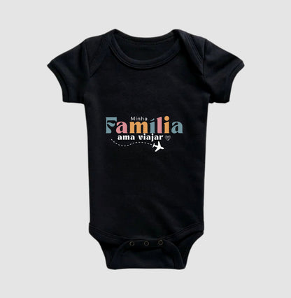 Body Infantil Família que Ama Viajar