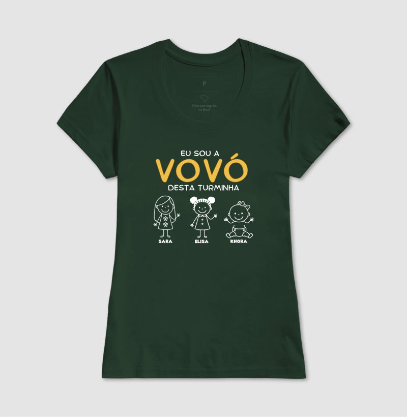 Camiseta Personalizada Eu sou Vovó/ Vovô  Desta turminha