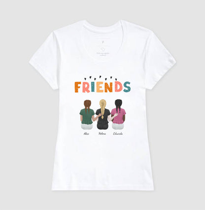 Camiseta Personalizada - Melhores Amigas