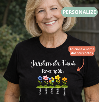 Camiseta Personalizada Jardim da Vovó Cultivando o amor