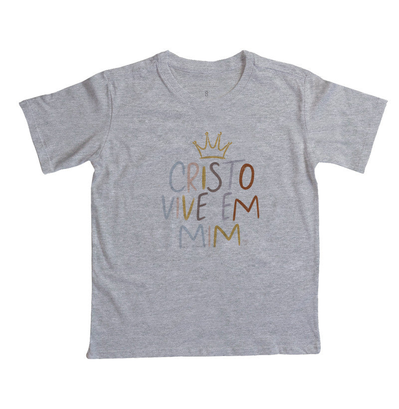 Camiseta Infantil Cristo Vive em mim