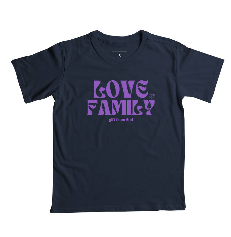 Camiseta Infantil Família Love Family