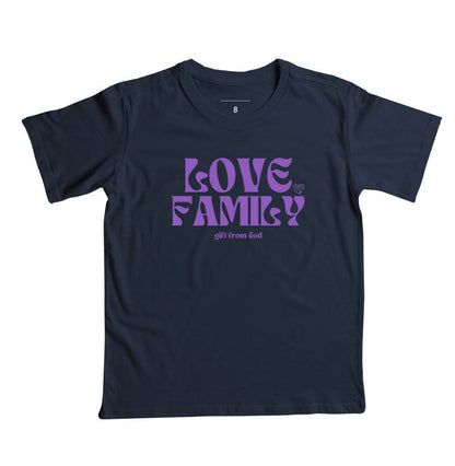 Camiseta Infantil Família Love Family