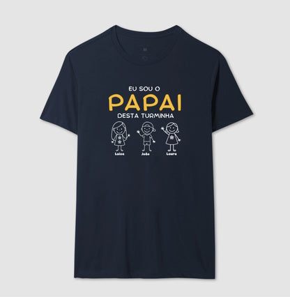 Camiseta Personalizada Eu sou o Papai desta turminha