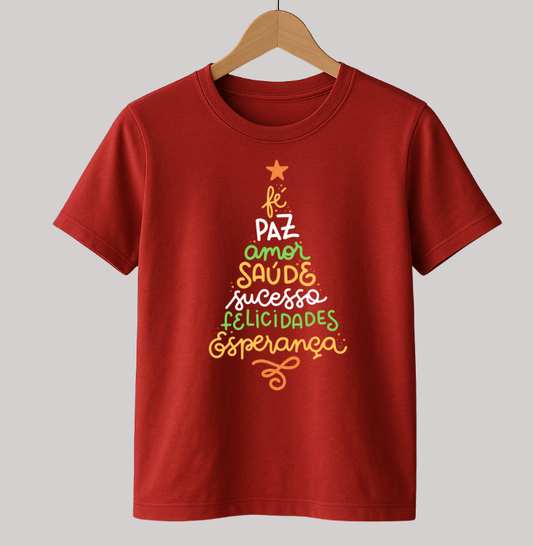 Camiseta Natal Árvore da positividade