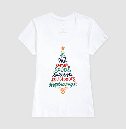 Camiseta Natal Árvore da positividade