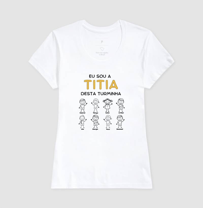 Camiseta Personalizada Eu sou o Titio/Titia desta turminha