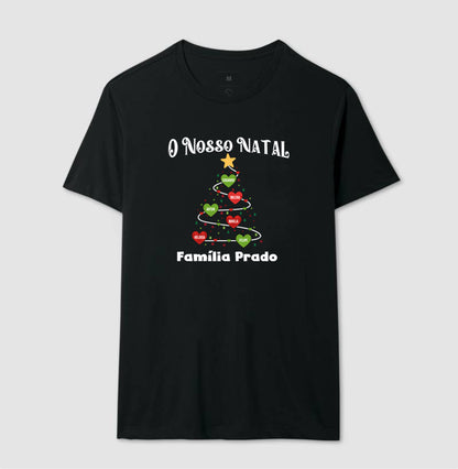 Camiseta Personalizada Árvore de natal com nomes