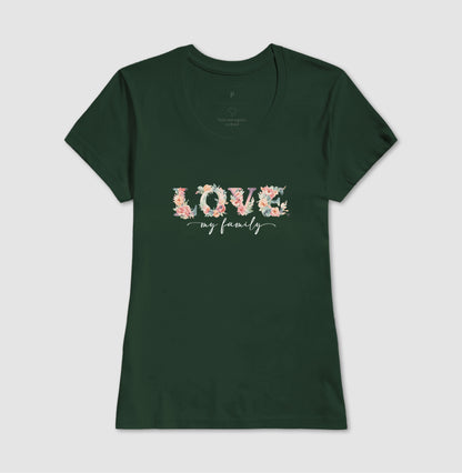 Camiseta Love Floral My Family