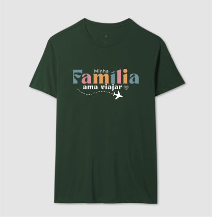 Camiseta Família Ama Viajar