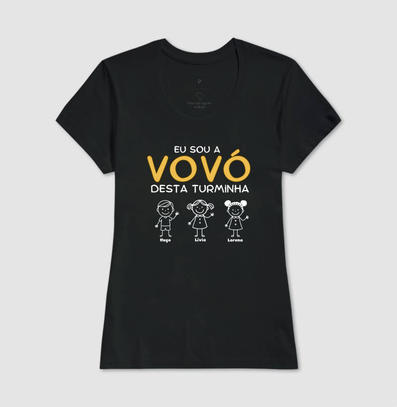 Camiseta Personalizada Eu sou a Vovó desta turminha