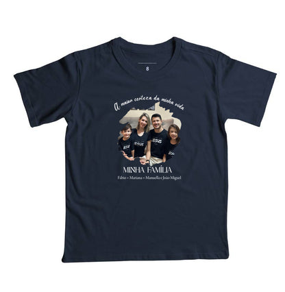 Camiseta Infantil - Família A Maior Certeza