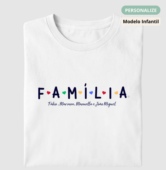 Camiseta Infantil - Família Divertida