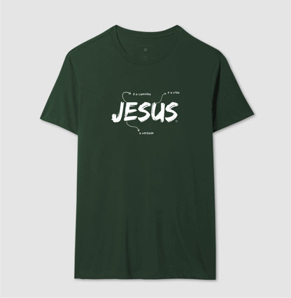 Camiseta Jesus é o caminho, verdade e vida