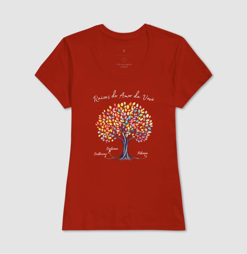 Camiseta Personalizada Raízes do amor da vovó