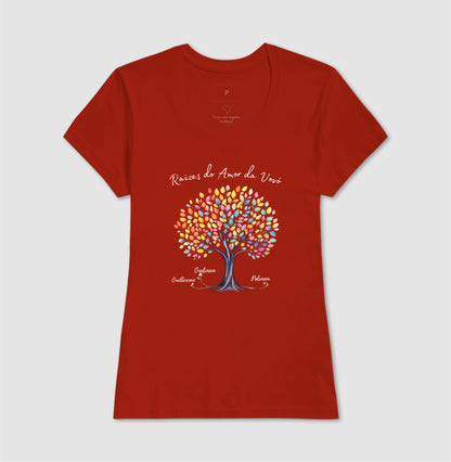 Camiseta Personalizada Raízes do amor da vovó