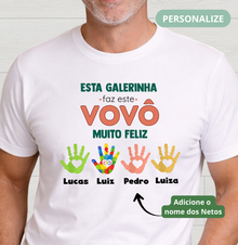 Camiseta Personalizada Esta Galerinha faz o Vovô muito Feliz