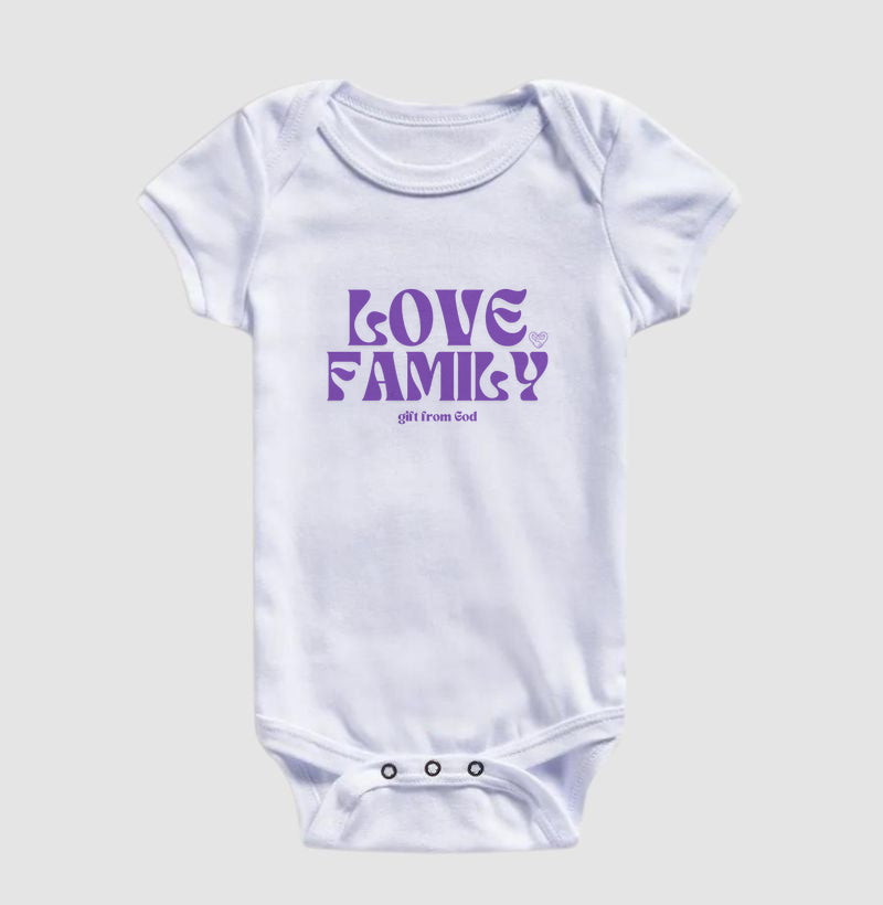 Body Infantil Família Love Family
