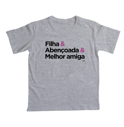 Camiseta Infantil - Melhor amiga do Pai