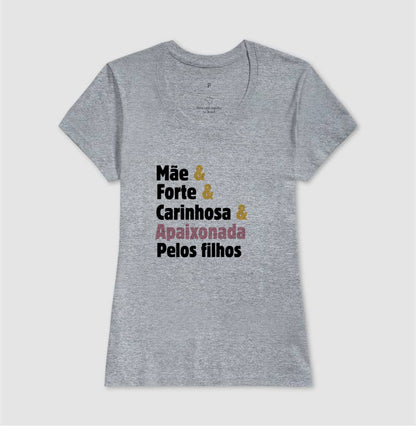 Camiseta Personalizada - Mãe apaixonada pelos filhos