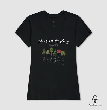 Camiseta Personalizada - Floresta do Vovô (Algodão Peruano)