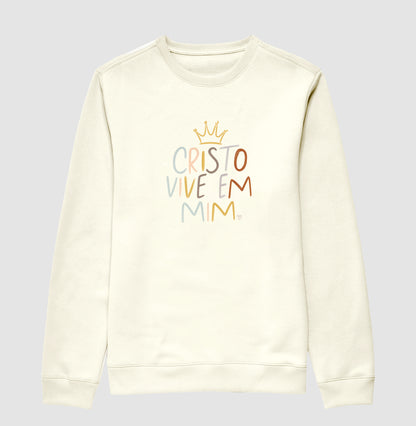 Sueter de moletom Cristo Vive em mim