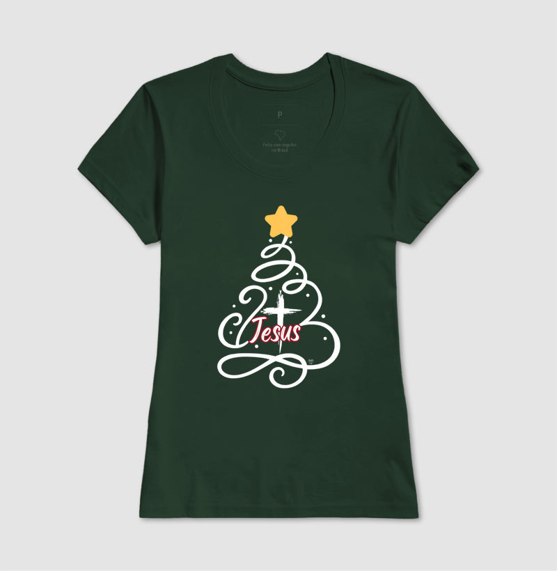 Camiseta Natal Árvore de Jesus