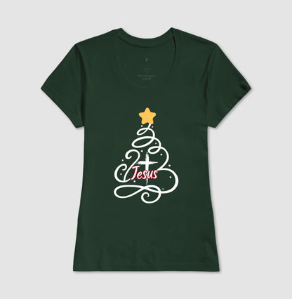 Camiseta Natal Árvore de Jesus