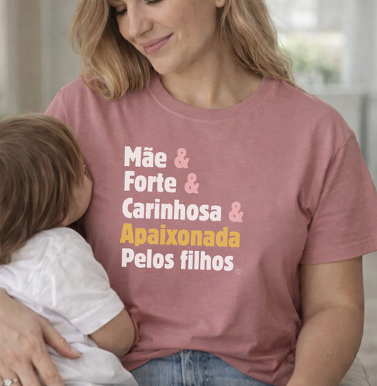 Camiseta para a Mãe apaixonada pelos filhos