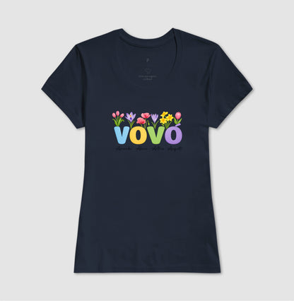 Camiseta Personalizada Vovó com Flores