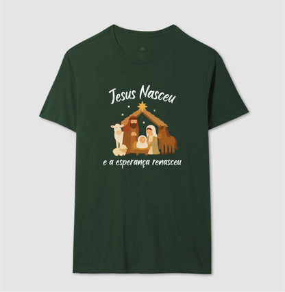 Camiseta natal Jesus Renasceu