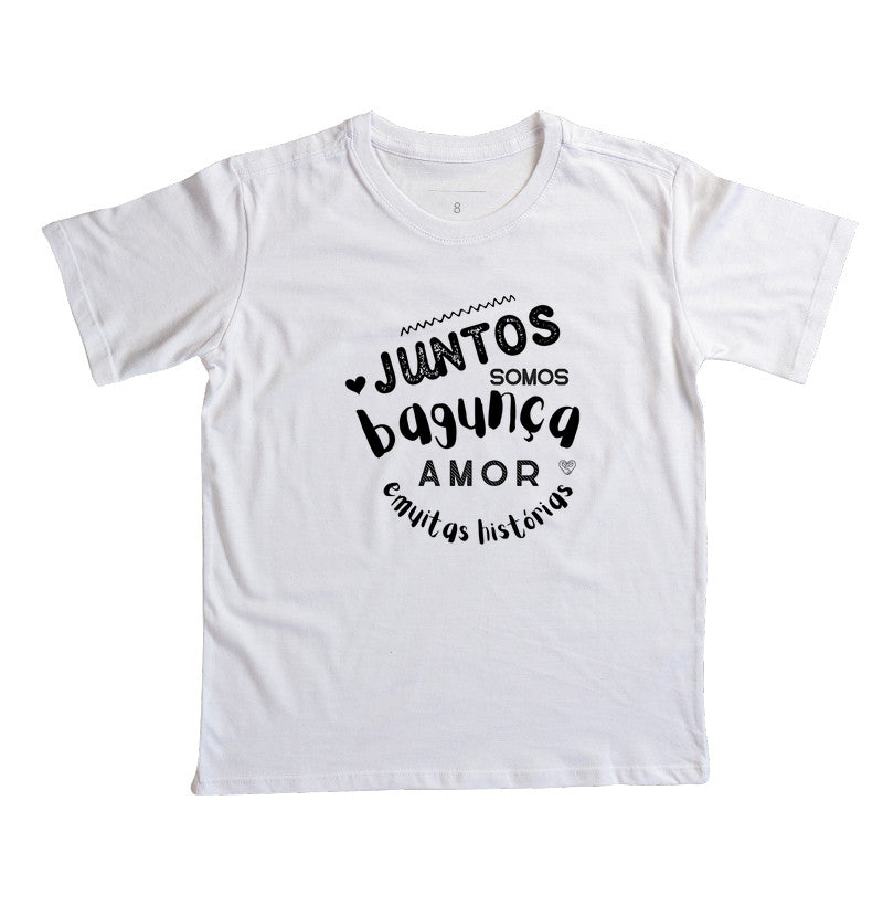 Camiseta Infantil  - Família Juntos somos Bagunça