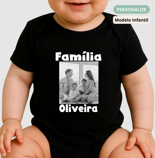 Body Infantil  Família - Foto Retrato