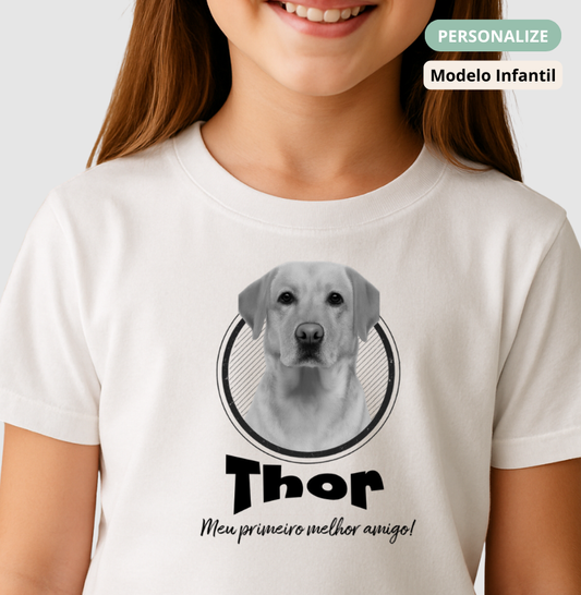 Camiseta Infantil Personalizado - PET meu melhor amigo