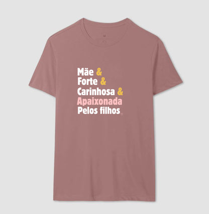 Camiseta Personalizada - Mãe apaixonada pelos filhos