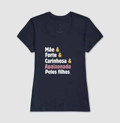 Camiseta Personalizada - Mãe apaixonada pelos filhos