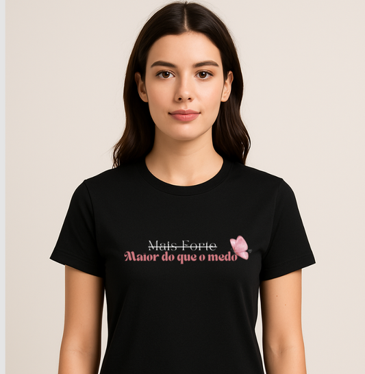 Camiseta Personalizada - Maior do que o Medo