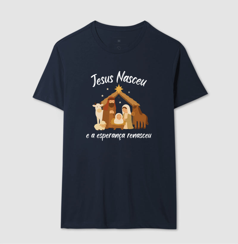 Camiseta natal Jesus Renasceu