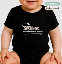 Body infantil Personalizado Viagem Entre todos os Destinos