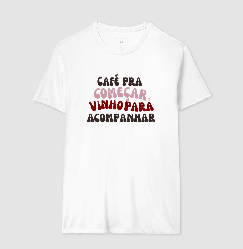 Camiseta Café e Vinho