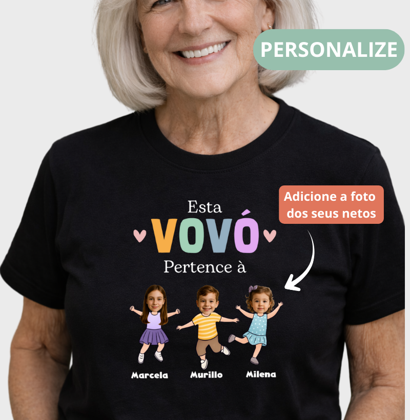 Camiseta Personalizada Divertida Vovó/Vovô pertence à