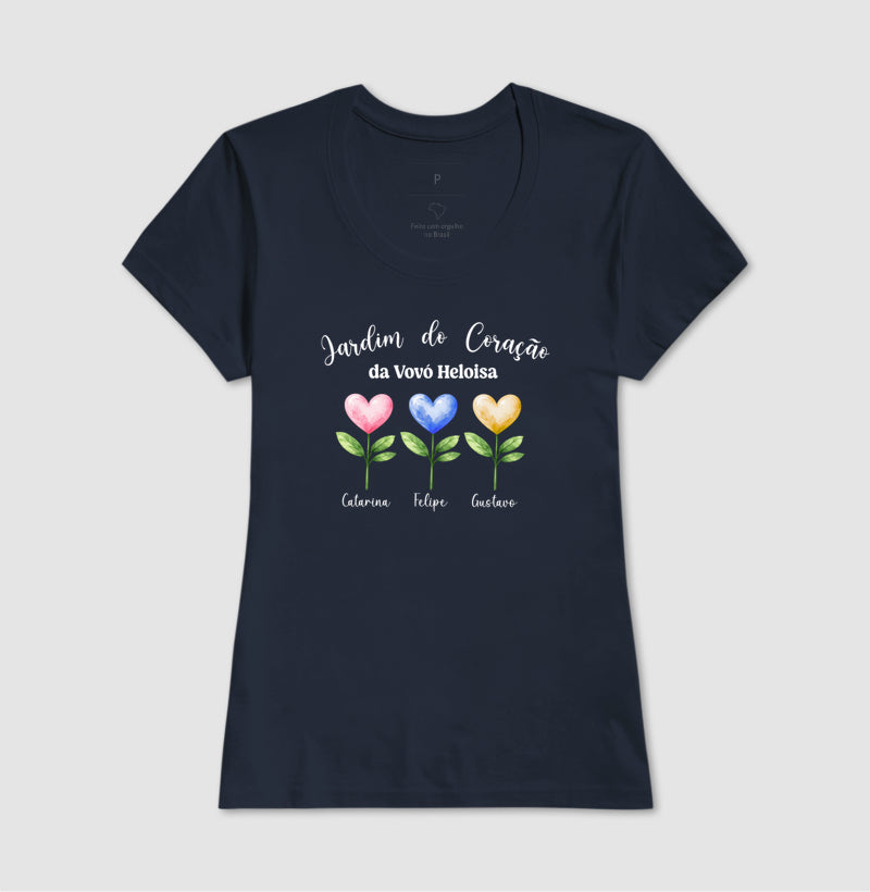 Camiseta Personalizada Jardim do Coração