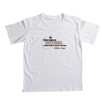 Camiseta Infantil - Entre todos os Destinos