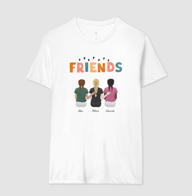 Camiseta Personalizada - Melhores Amigas