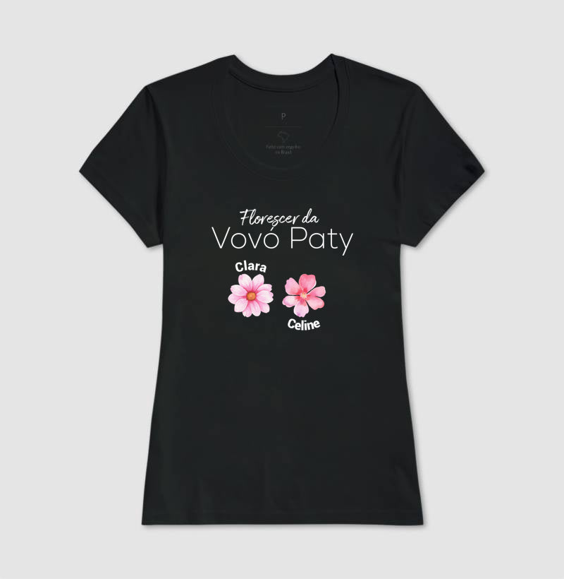 Camiseta Personalizada Florescer da Vovó