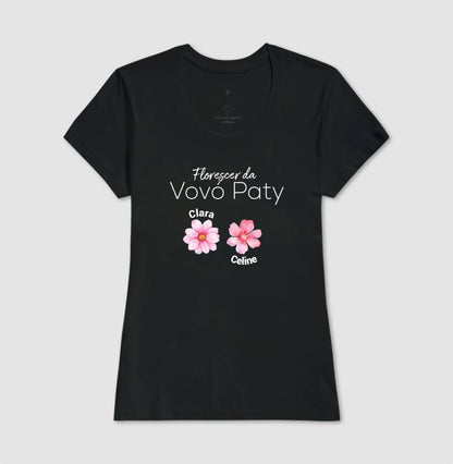 Camiseta Personalizada Florescer da Vovó