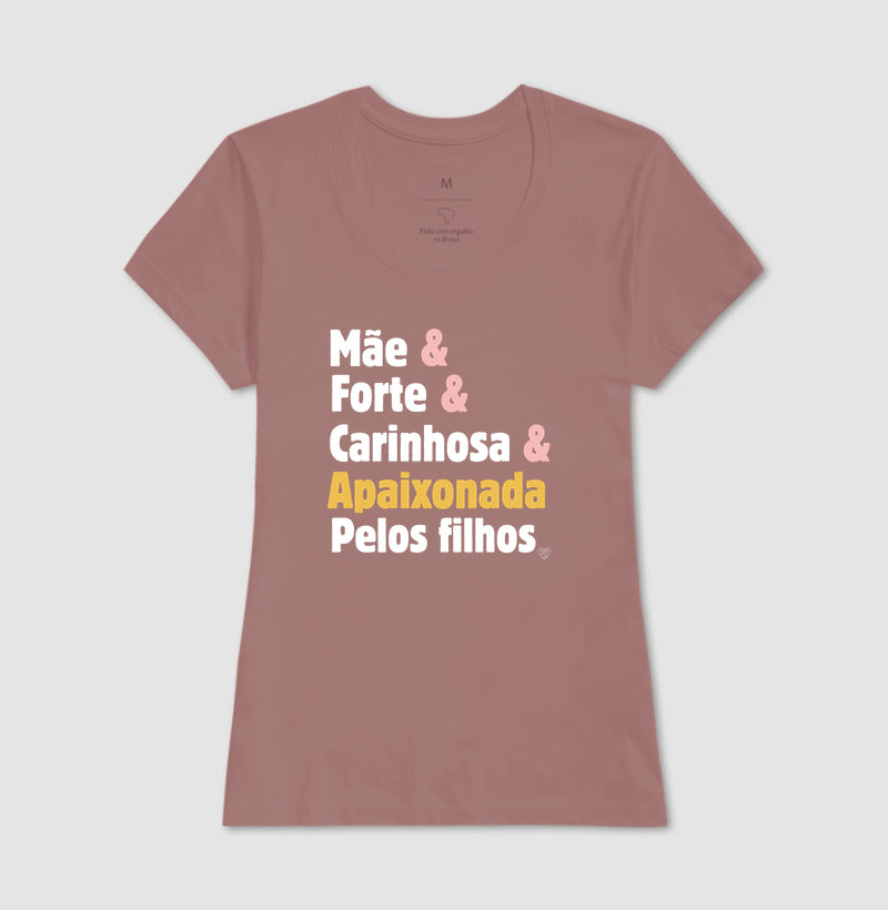 Camiseta para a Mãe apaixonada pelos filhos