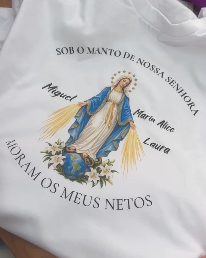 Estampa DTG feita pela Estampa de Afeto