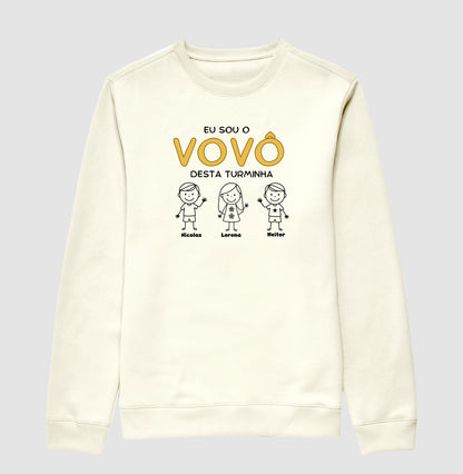 Suéter Personalizado Eu sou o Vovô/Vovó desta Turminha