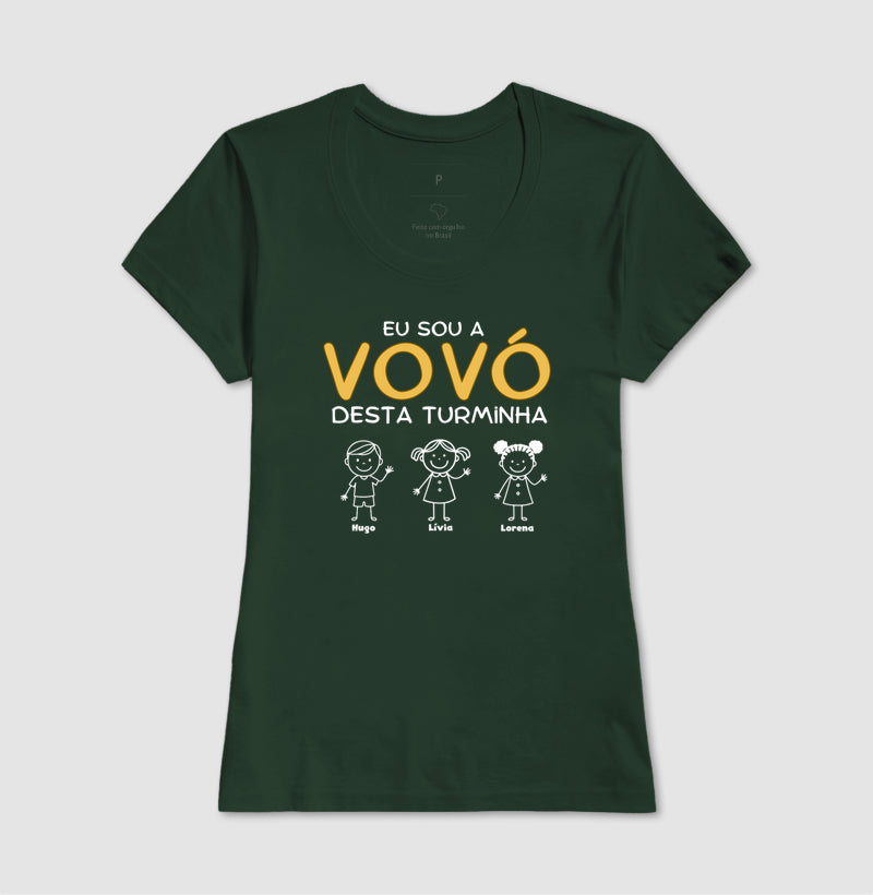 Camiseta Personalizada Eu sou a Vovó desta turminha